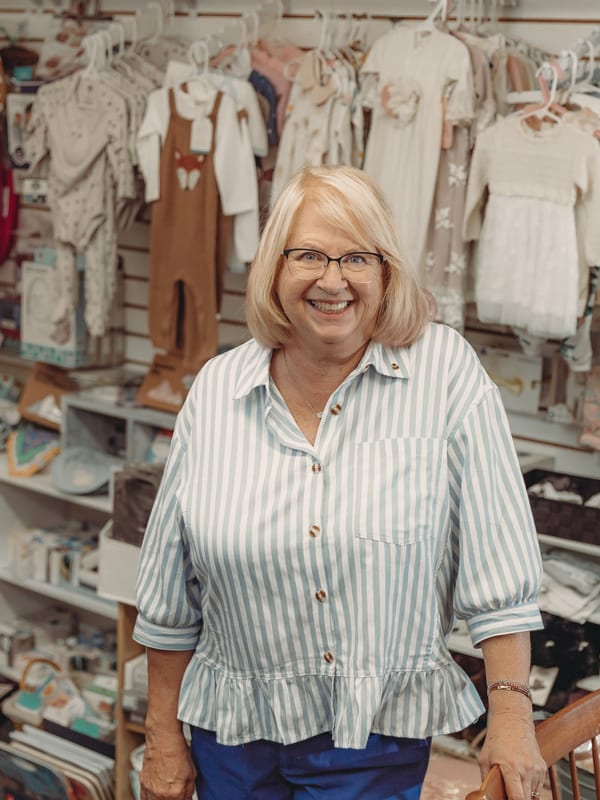 Linda, owner of Lavender Thyme boutique